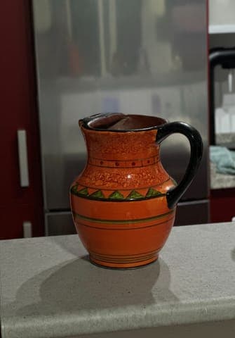 Phone photo: the jug on a kitchen counter