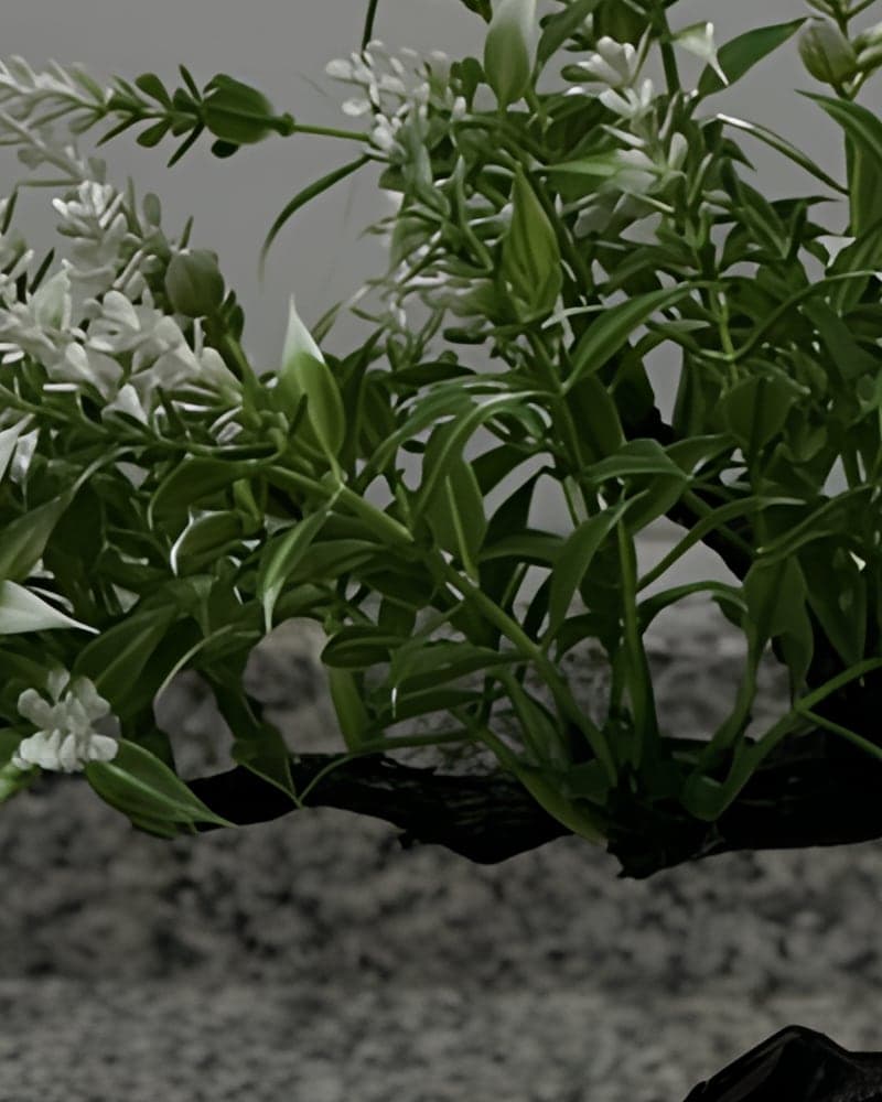 The same detail after the upscale, leaves and flowers crisp. AI-generated · Image Upscale